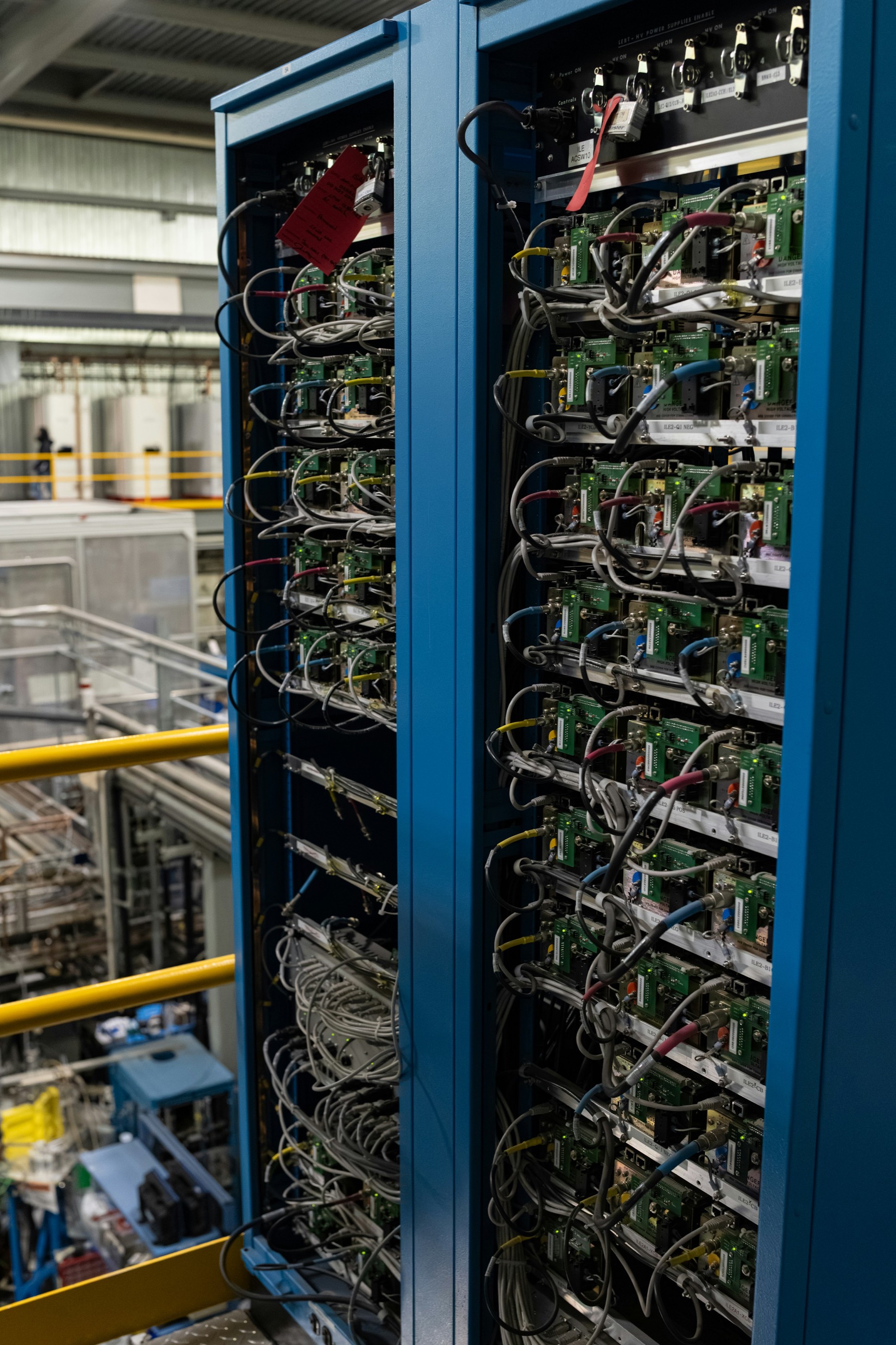 Connected control racks supporting a complex industrial systems stack